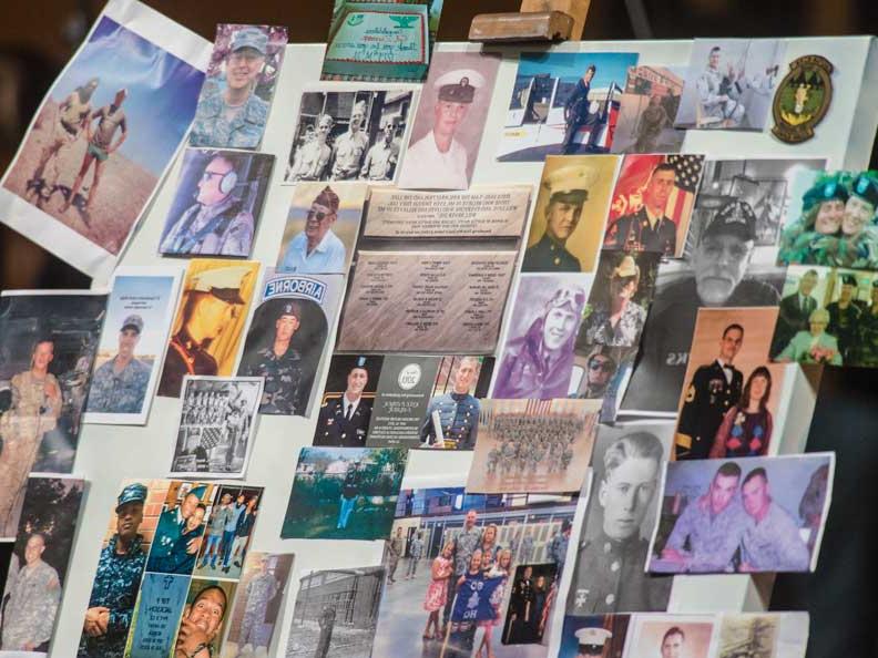 A collage of family members, loved ones who have served